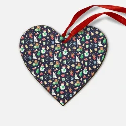 Деревянная игрушка Сердце Christmas Holiday
