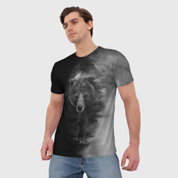 Мужская футболка 3D Evil bear - фото 2