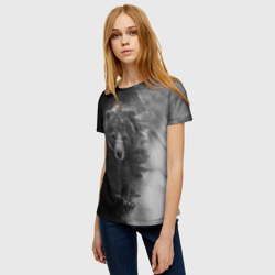 Женская футболка 3D Evil bear - фото 2