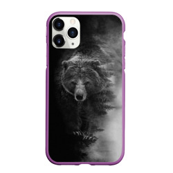 Чехол для iPhone 11 Pro Max матовый Evil bear