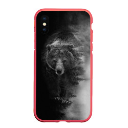 Чехол для iPhone XS Max матовый Evil bear