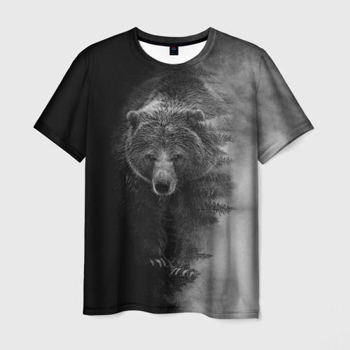Мужская футболка 3D Evil bear, цвет 3D печать
