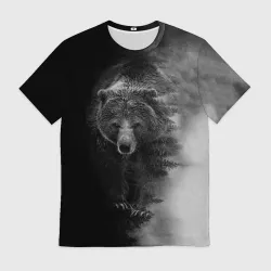 Мужская футболка 3D Evil bear