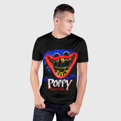 Мужская футболка 3D Slim Poppy Playtime, Хагги Вагги Поппи плейтайм - фото 2
