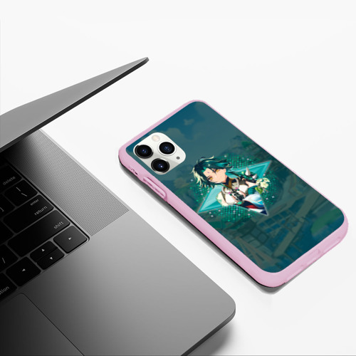 Чехол для iPhone 11 Pro Max матовый Сяо Адепт в примогеме, цвет розовый - фото 5