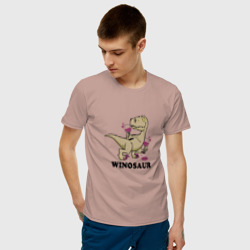 Мужская футболка хлопок Винозавр, а вино будешь? - фото 2