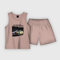 Детская пижама с шортами хлопок Lamborghini Urus - это очень круто!