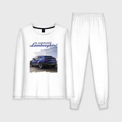 Женская пижама с лонгсливом хлопок Lamborghini Urus Sport