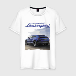 Мужская футболка хлопок Lamborghini Urus Sport