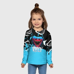 Детский лонгслив 3D Монстр Хагги Вагги из игры Poppy Playtime - фото 2