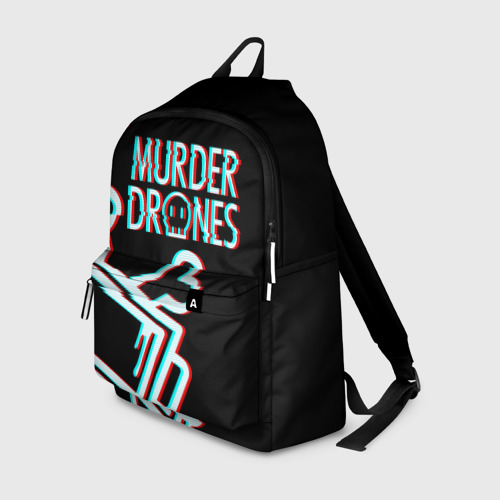 Рюкзак с принтом Murder Drones Дроны убийцы, вид спереди №1