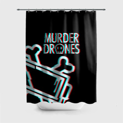 Штора 3D для ванной Murder Drones Дроны убийцы