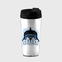 Термокружка-непроливайка Акула Sharks