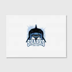 Холст прямоугольный Акула Sharks - фото 2