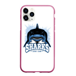 Чехол для iPhone 11 Pro Max матовый Акула Sharks