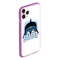 Чехол для iPhone 11 Pro Max матовый Акула Sharks - фото 2
