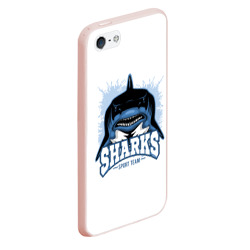 Чехол для iPhone 5/5S матовый Акула Sharks - фото 2