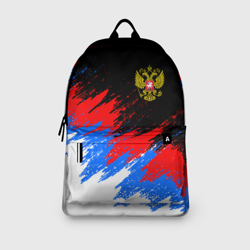 Рюкзак 3D Россия, брызги красок, триколор - фото 4