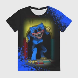 Женская футболка 3D Poppy Playtime, давай поиграем, брызги красок