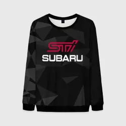 Мужской свитшот 3D Subaru STI, Субару