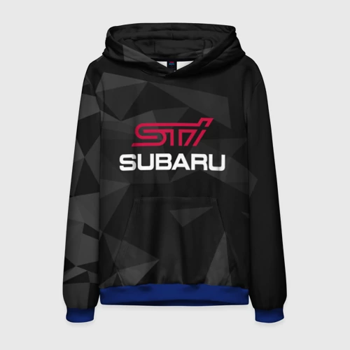 Мужская толстовка 3D с принтом Subaru STI, Субару, вид спереди #2