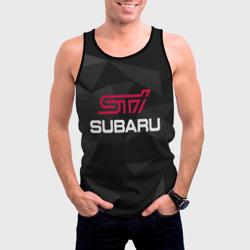 Мужская майка 3D Subaru STI, Субару - фото 2