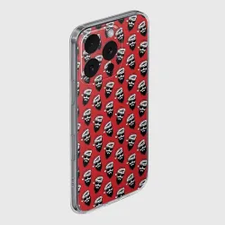 Чехол для iPhone 16 Pro Max силиконовый с защитой камеры Hipster Santa - фото 2