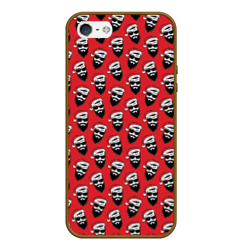 Чехол для iPhone 5/5S матовый Hipster Santa