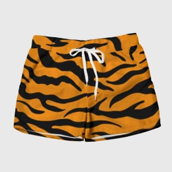 Женские шорты 3D Тигриные полосы, Символ 2022 года