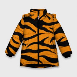 Зимняя куртка для девочек 3D Тигриные полосы, Символ 2022 года