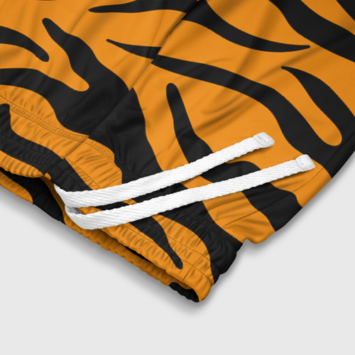 Детские спортивные шорты 3D Тигриные полосы, Символ 2022 года, цвет 3D печать - фото 6