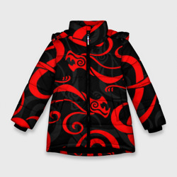 Зимняя куртка для девочек 3D Дракон Дракена Токийсикие мстители