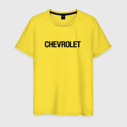 Мужская футболка хлопок Chevrolet logo emblem