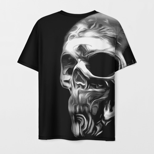 Мужская футболка 3D с принтом Vanguard skull 2022, вид сзади #1