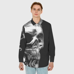Мужская рубашка oversize 3D Vanguard skull 2022 - фото 2