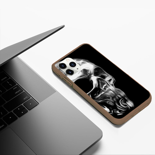 Чехол для iPhone 11 Pro Max матовый Vanguard skull 2022, цвет коричневый - фото 5