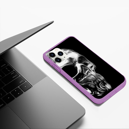 Чехол для iPhone 11 Pro Max матовый Vanguard skull 2022, цвет фиолетовый - фото 5