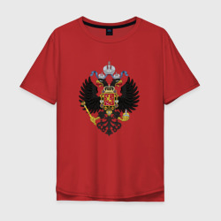 Мужская футболка хлопок Oversize Черный орел Российской империи