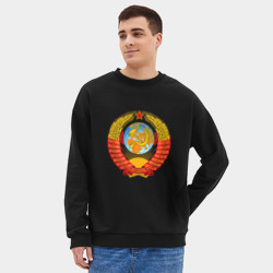 Мужской свитшот oversize без начеса хлопок Пролетарии всех стран соединяйтесь - фото 2