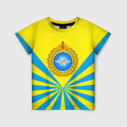 Детская футболка 3D Большая эмблема ВВС РФ