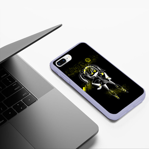 Чехол для iPhone 7Plus/8 Plus матовый Murder Drones Serial Designation J, цвет светло-сиреневый - фото 5