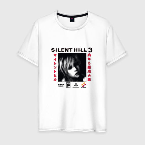 Мужская футболка из хлопка с принтом Silent Hill Heather Cotone Version, вид спереди №1