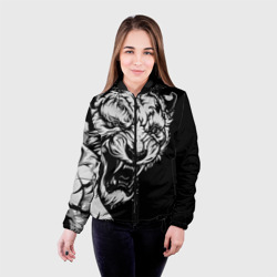 Женская куртка 3D Тигр: свирепый и кровожадный - фото 2