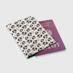 Обложка для паспорта матовая кожа Собака Австралийская Овчарка - фото 2