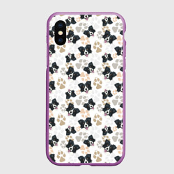 Чехол для iPhone XS Max матовый Бордер Колли