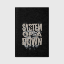 Обложка для паспорта матовая кожа System of a Down