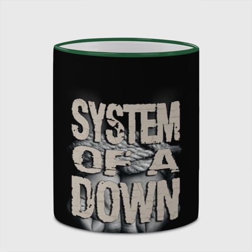 Кружка с полной запечаткой System of a Down, цвет Кант зеленый - фото 4