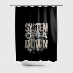 Штора 3D для ванной System of a Down