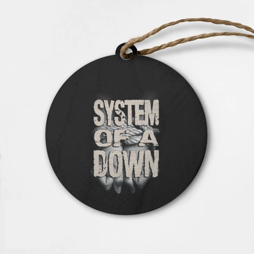Деревянная игрушка круг System of a Down