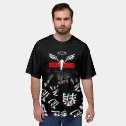 Мужская футболка oversize 3D Tokyo Revengers Valhalla Glitch - фото 2